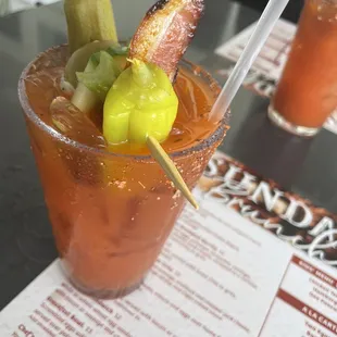 Bloody Mary with "tower"
