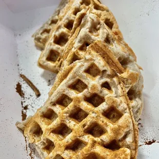 Cinnamon sugar waffle