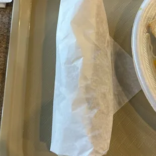 Bean and cheese burrito