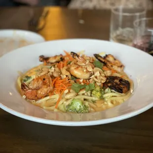 Shrimp and Cashew Pasta
