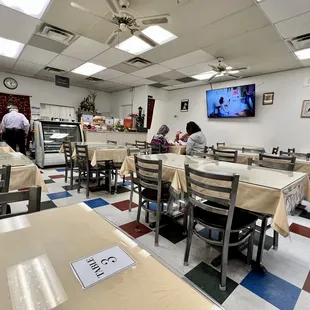 a view of the dining room