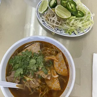 Another view of 20. Special Hot and Spicy Hue Beef Noodle Soup