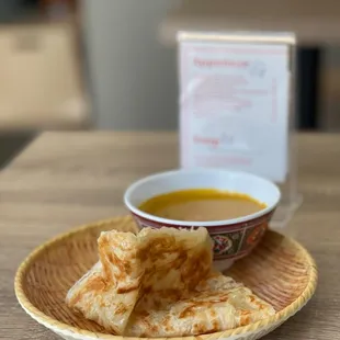 Home Made Roti with Curry Dipping