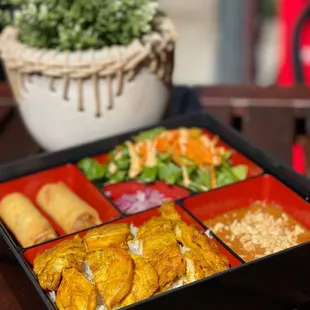 Organic Chicken Satay Rice Bowl