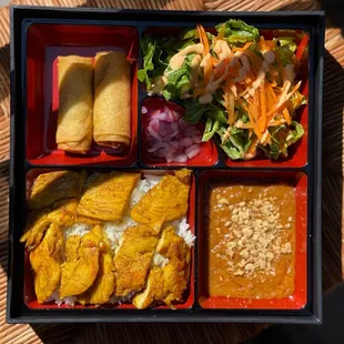 Organic Chicken Satay Rice Bowl