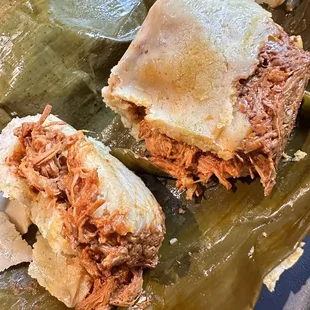 Oaxaqueo Cochinita (GF) $6:  disproportion between pork and masa, huge portion-enough to share.