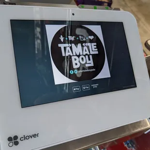 the tamale boy logo on the screen