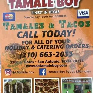 Tamale Boys main location on south Flores