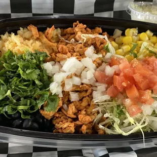 Protein plate. Very filling and delicious. I had a bite. I'm getting this next time.