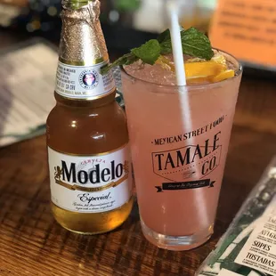 Modelo &amp; Watermelon agua fresca