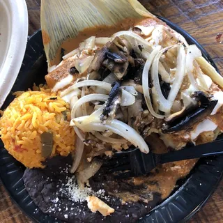 Hongos con Queso (mushrooms and cheese )