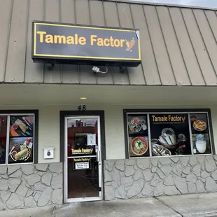 the front of the restaurant