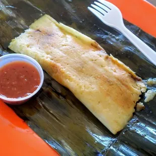 Oaxaca Tamale (Pollo en mole)