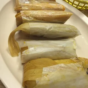 Tamale Kitchen - 3 Green and 3 Red $0.50 tamales on Tuesday