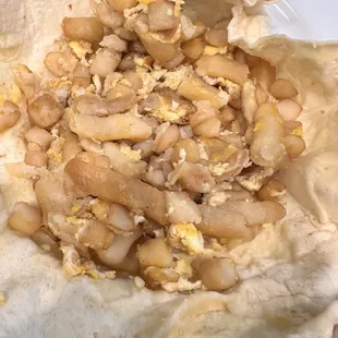 All potatoes.  Where are the eggs???