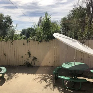 outside