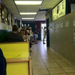 Part of dining area &amp; line to order