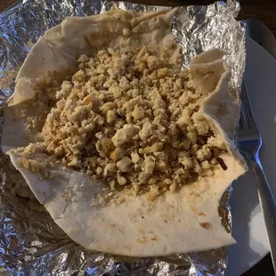 Chicken burrito???... I guess