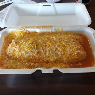 Chili Relleno Burrito.