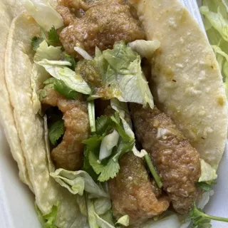 Chicharron Taco Plate