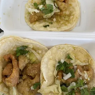2 Chicharron Tacos