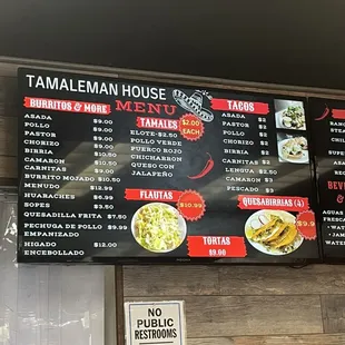 Menu as of 2/23/24