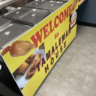 Front entrance, tamale holder