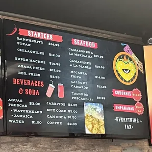 Menu as of 2/23/24