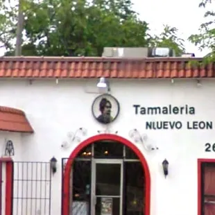 the front of the building