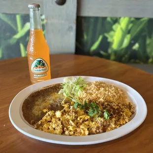 - Breakfast chorizo and eggs combo. 

- Served until noon!