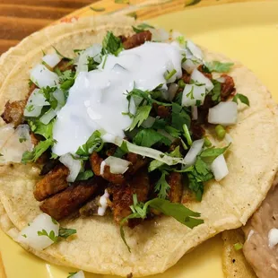 Al Pastor (pork) taco