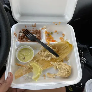 To go tamale plate