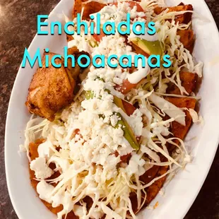 Come and eat the best enchiladas mexican