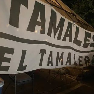 a sign for tamalero