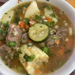 Cocido or caldo de res