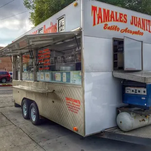 a food truck on a city street