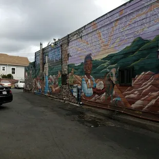 outside