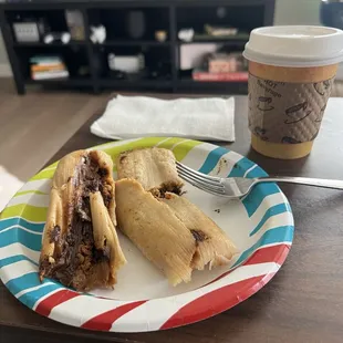 Tamales de Mole are 10/10 my wife got the tamales de salsa verde 10/10 Their champurrado &amp; arroz con leche 10/10