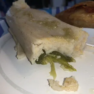 Cheese is spicy because of the pepper! Really good!