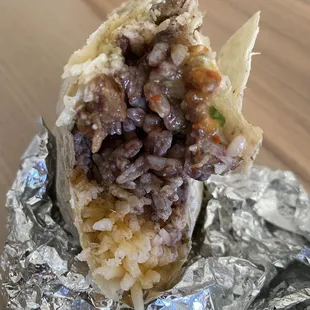 Steak burrito. Solid good!