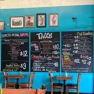 Full menu (minus their deserts and bottled drinks)