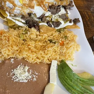 Chilaquiles with steak