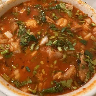 My Menudo after I doctored it up.