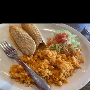 Tamale plate