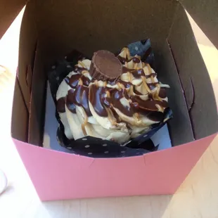 Yummy peanut butter cupcake