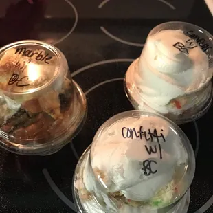 Cake scraps -  I fear telling people about these because they are hard to come by. Cake in a cup for a mere price.