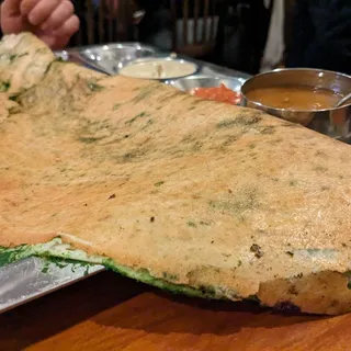 Spinach Dosa