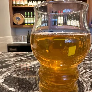 a glass of beer
