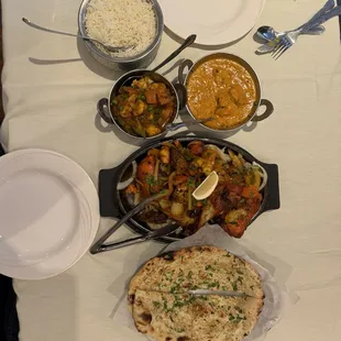 Dinner for 2 Tandoori. Subbed chicken Josh for Rogan Josh