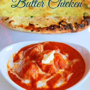 Butter Chicken with plain naan
